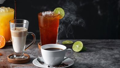 القهوة وعصير